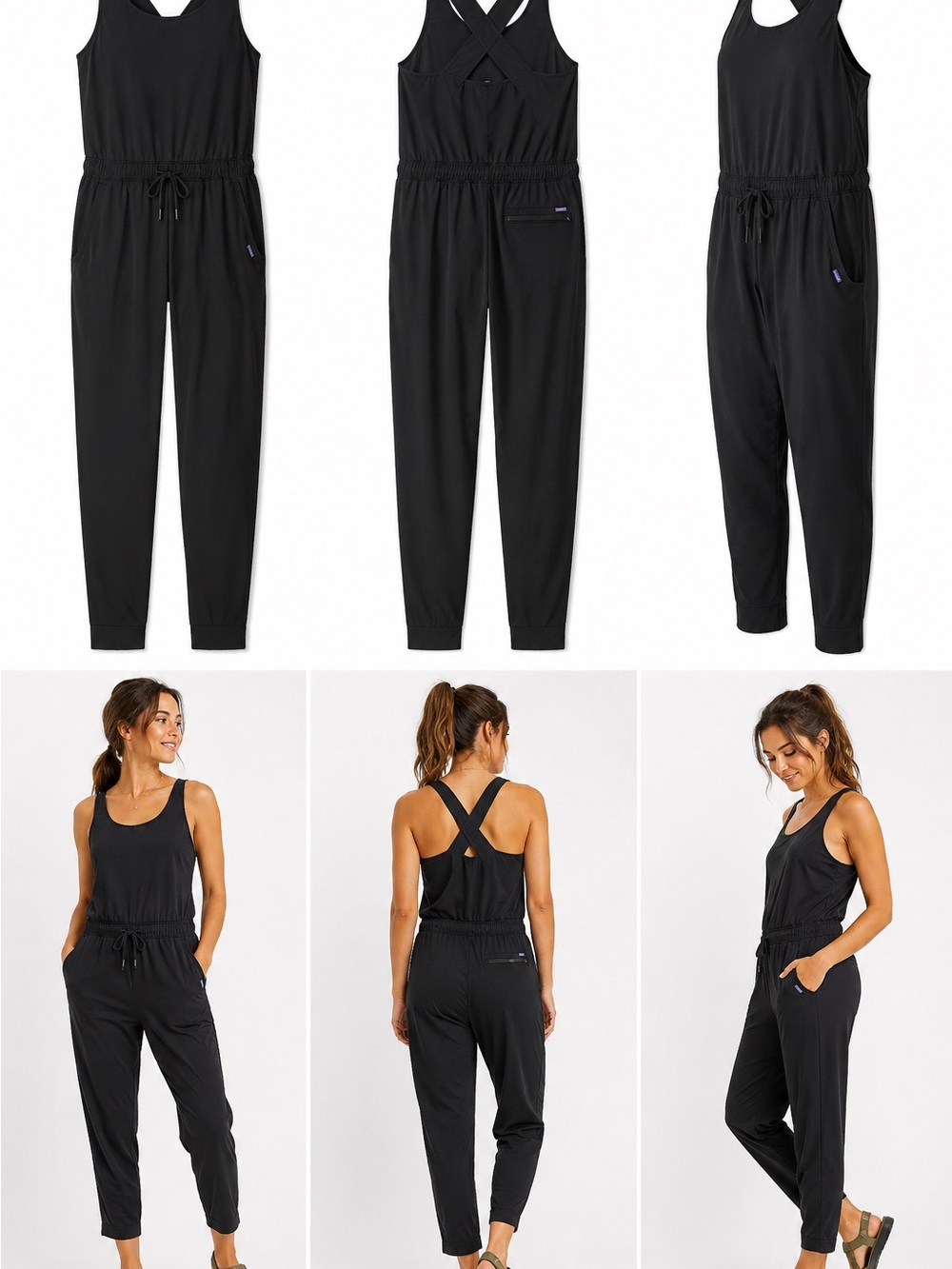 Patagonia Fleetwith Romper Jumpsuit Black Women’s 56995 Travel Hiking